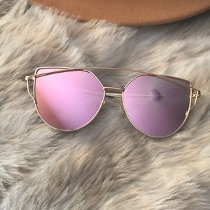 Cat eyes mirror lenses